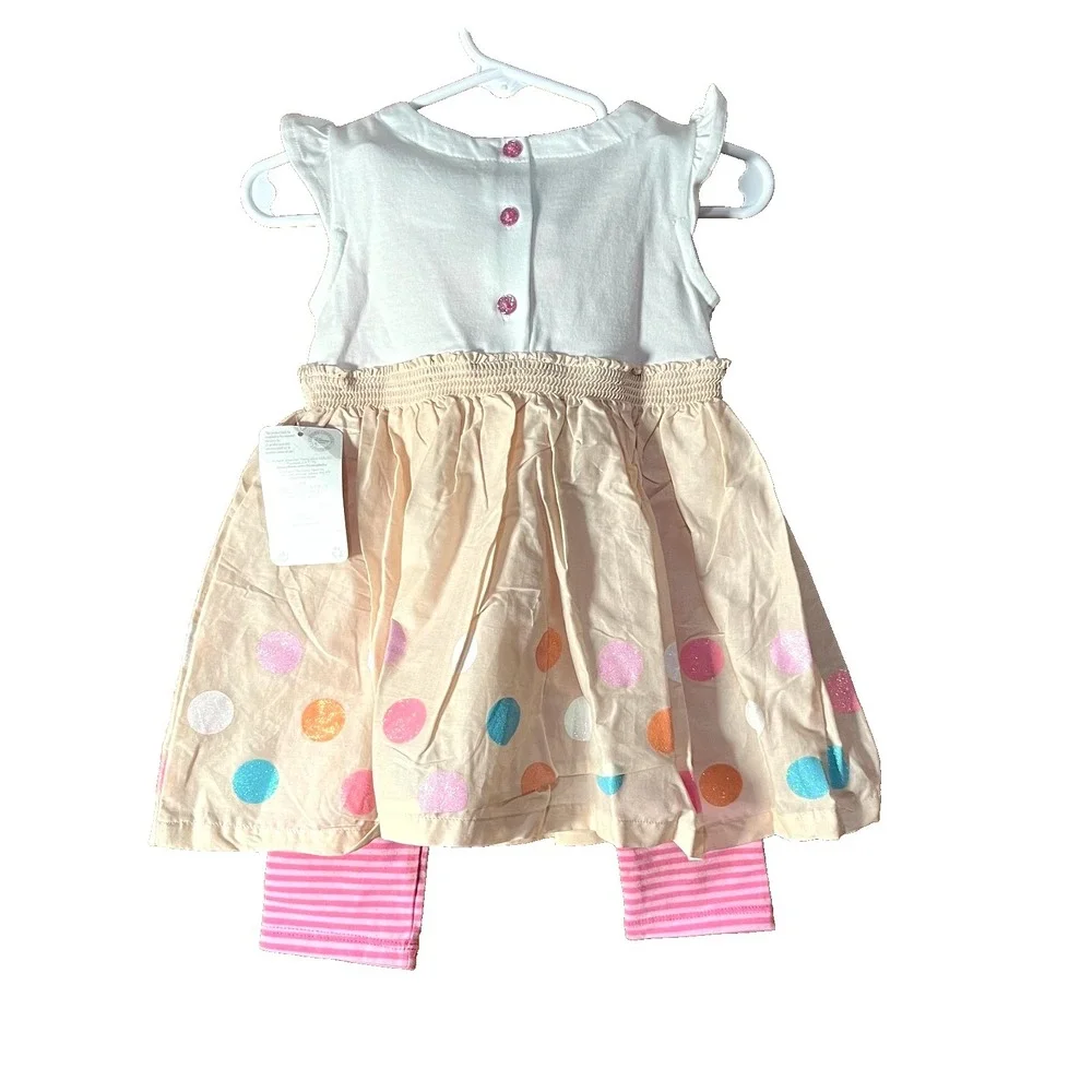 Disney Baby‎ Minnie Mouse Girls Dress & Leggings 6-9M New